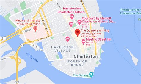 airbnb charleston sc map.